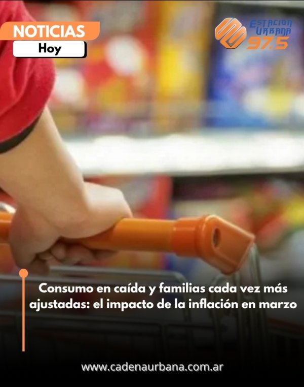 Consumo en ca&iacute;da y familias cada vez m&aacute;s ajustadas: el impacto de la inflaci&oacute;n en marzo
