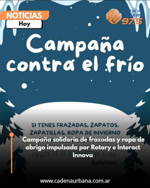  Campa&ntilde;a solidaria de frazadas y ropa de abrigo impulsada por Rotary e Interact Innova
