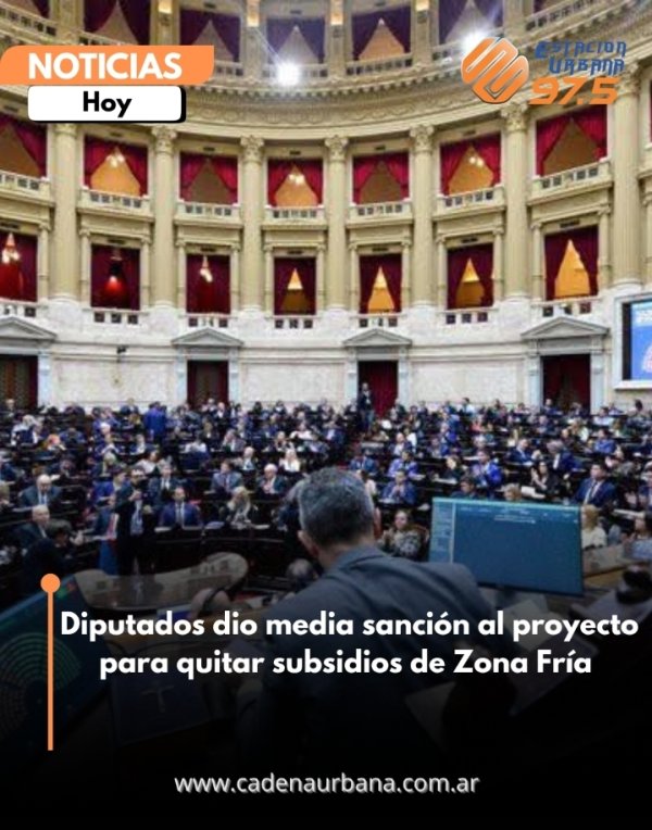 Diputados dio media sanci&oacute;n al proyecto para quitar subsidios de Zona Fr&iacute;a 