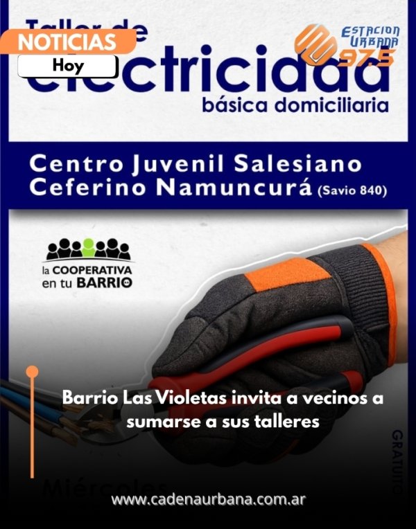 Barrio Las Violetas invita a vecinos a sumarse a sus talleres