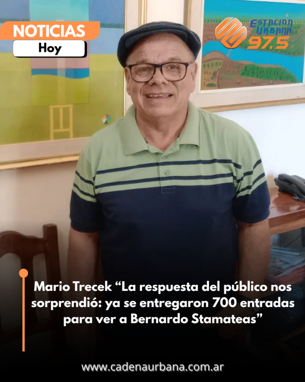 Mario Trecek: &ldquo;La respuesta del p&uacute;blico nos sorprendi&oacute;: ya se entregaron 700 entradas para ver a Bernardo Stamateas&rdquo;