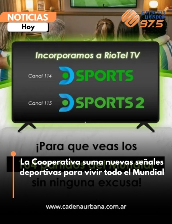 La Cooperativa suma nuevas se&ntilde;ales deportivas para vivir todo el Mundial