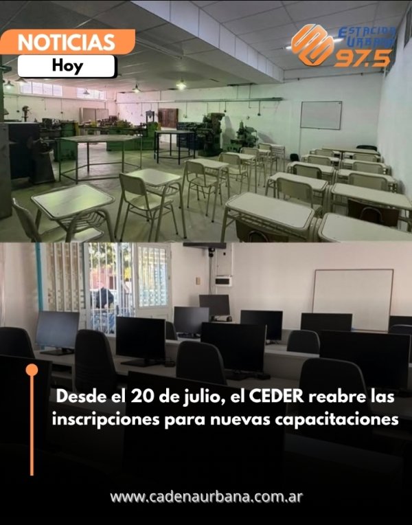 Desde el 20 de julio, el CEDER reabre las inscripciones para nuevas capacitaciones