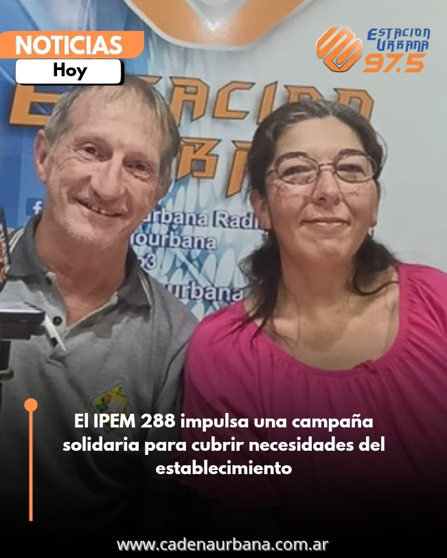 El IPEM 288 impulsa una campaña solidaria para cubrir necesidades del establecimiento