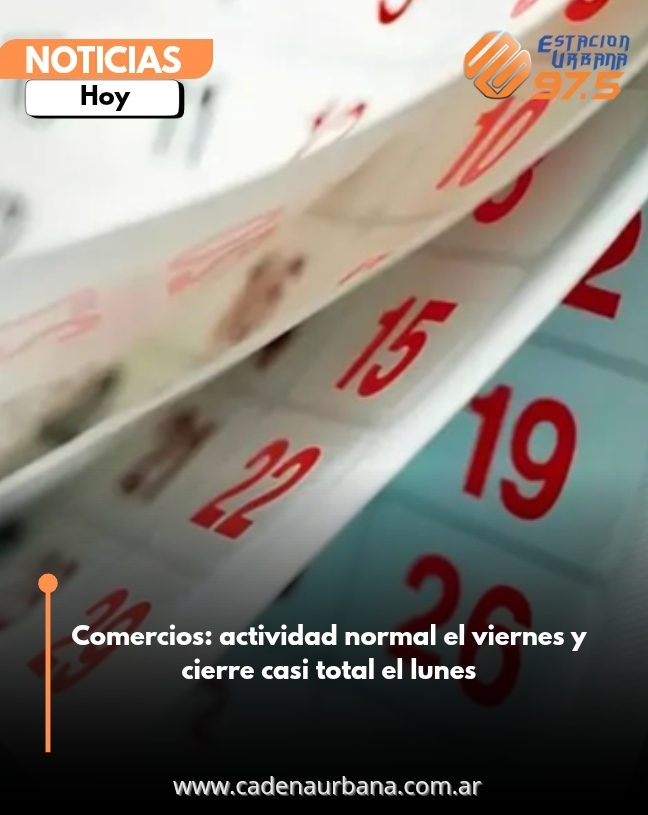 Comercios: actividad normal el viernes y cierre casi total el lunes