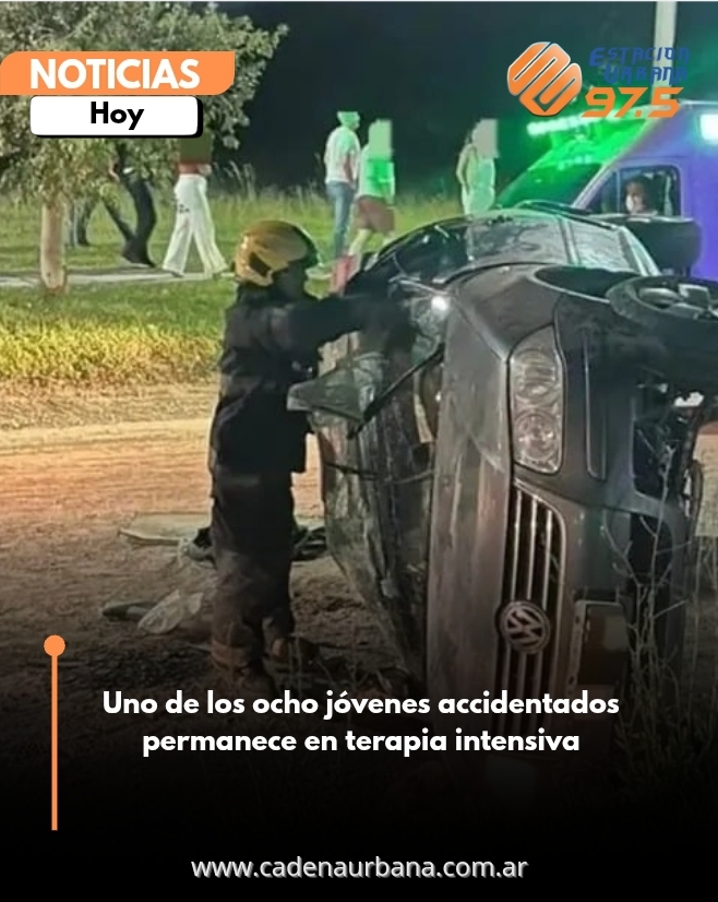 Uno de los ocho jóvenes accidentados permanece en terapia intensiva  Si querés, puedo armar 5 títulos más similares, 