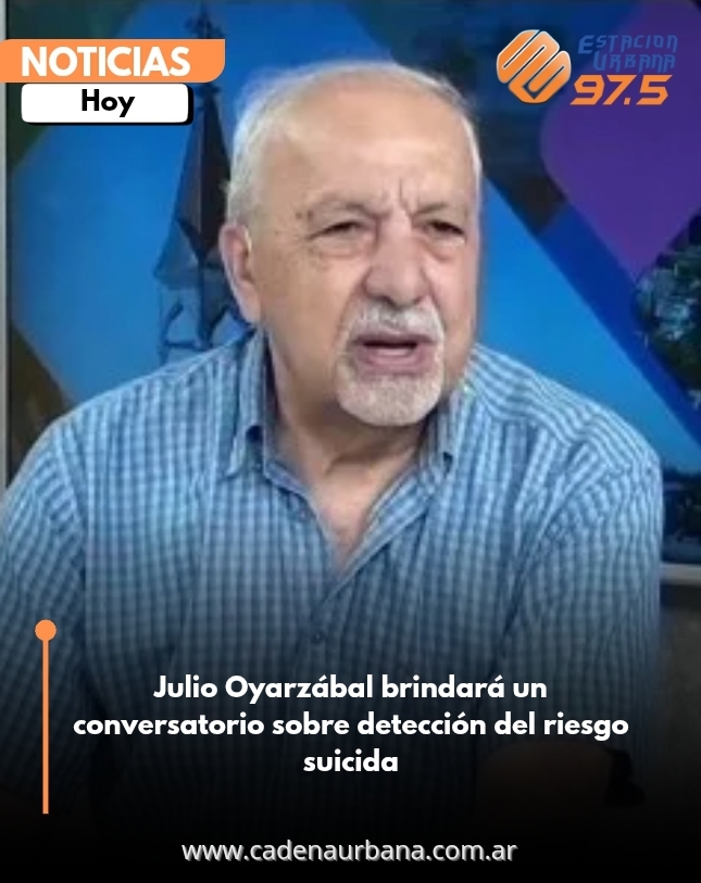 Julio Oyarzábal brindará un conversatorio sobre detección del riesgo suicida