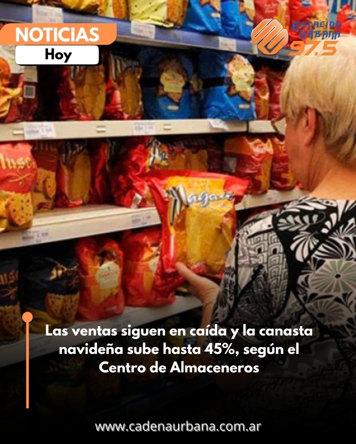 Las ventas siguen en caída y la canasta navideña sube hasta 45%, según el Centro de Almaceneros