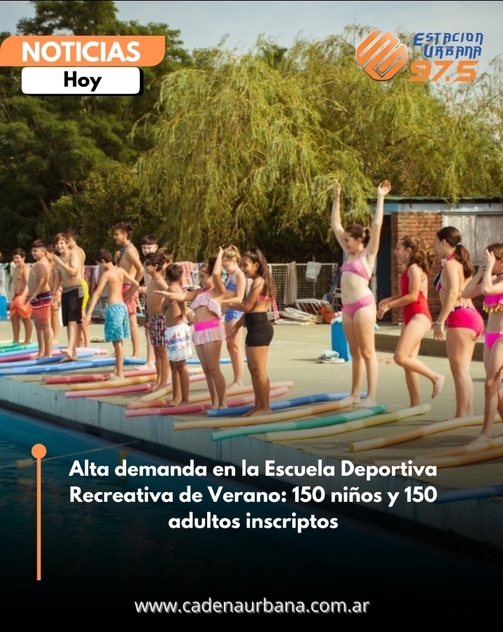 Alta demanda en la Escuela Deportiva Recreativa de Verano: 150 niños y 150 adultos inscriptos