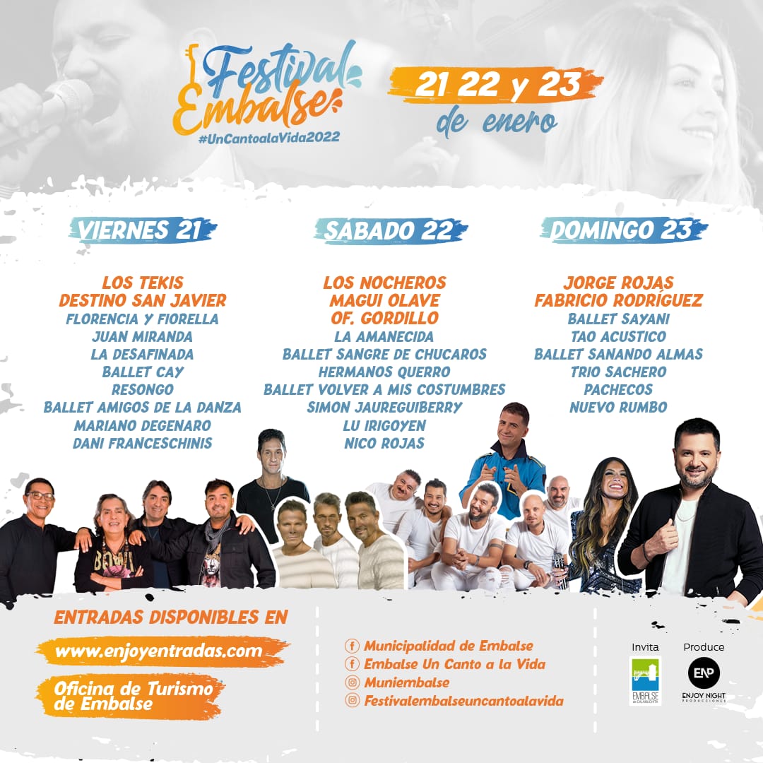 COMIENZA EL VIERNES EL FESTIVAL DE EMBALSE