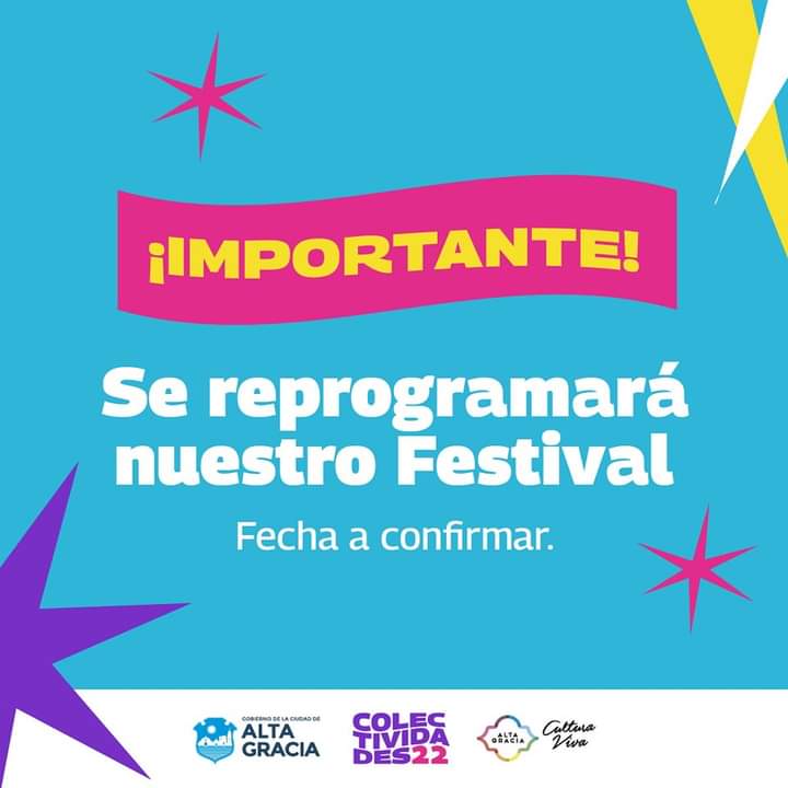 ALTA GRACIA SUSPENDIO SU FIESTA DE LAS COLECTIVIDADES