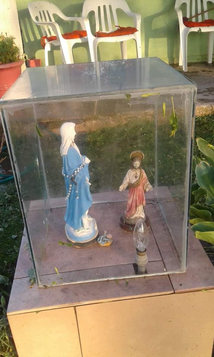 EN BERROTAR&Aacute;N LA IMAGEN DE UNA VIRGEN SE HABR&Iacute;A GIRADO TRAS LA TORMENTA