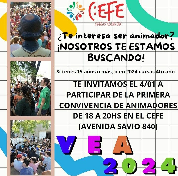 EL CEFE BUSCA ANIMADORES PARA EL  VEA