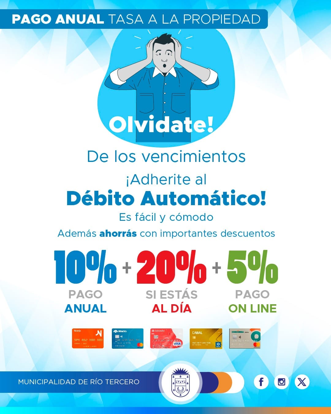 FORMAS DE PAGO DE TASA A LA PROPIEDAD 2024