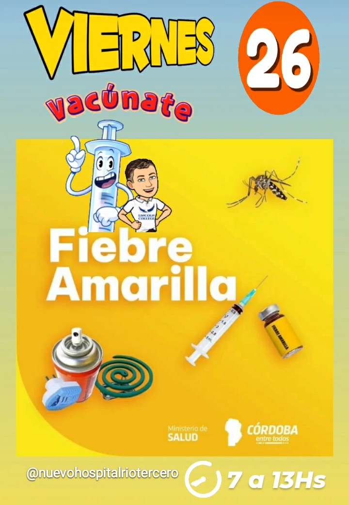 POR LA DEMANDA SE AGREGA UN D&Iacute;A MAS PARA VACUNACI&Oacute;N CONTRA FIEBRE AMARILLA