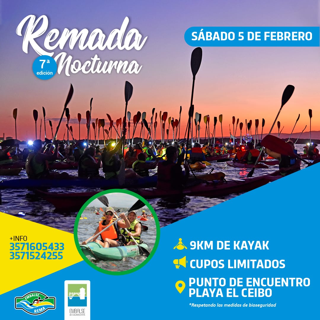 EMBALSE REALIZA ESTE S&Aacute;BADO 5 LA REMADA NOCTURNA 2022