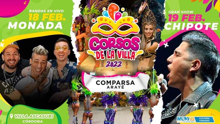 VILLA ACASUBI SE PREPARA PARA LOS CORSOS QUE SE REALIZARAN EL 18 Y 19 DE FEBRERO