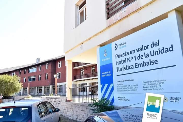 Embalse: Restauran el hotel 1 de la d&eacute;cada del 40 declarado Monumento Hist&oacute;rico Nacional