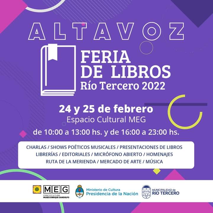 COMIENZA A LAS 10 LA FERIA DEL LIBRO, CON UNA IMPORTANTE GRILLA