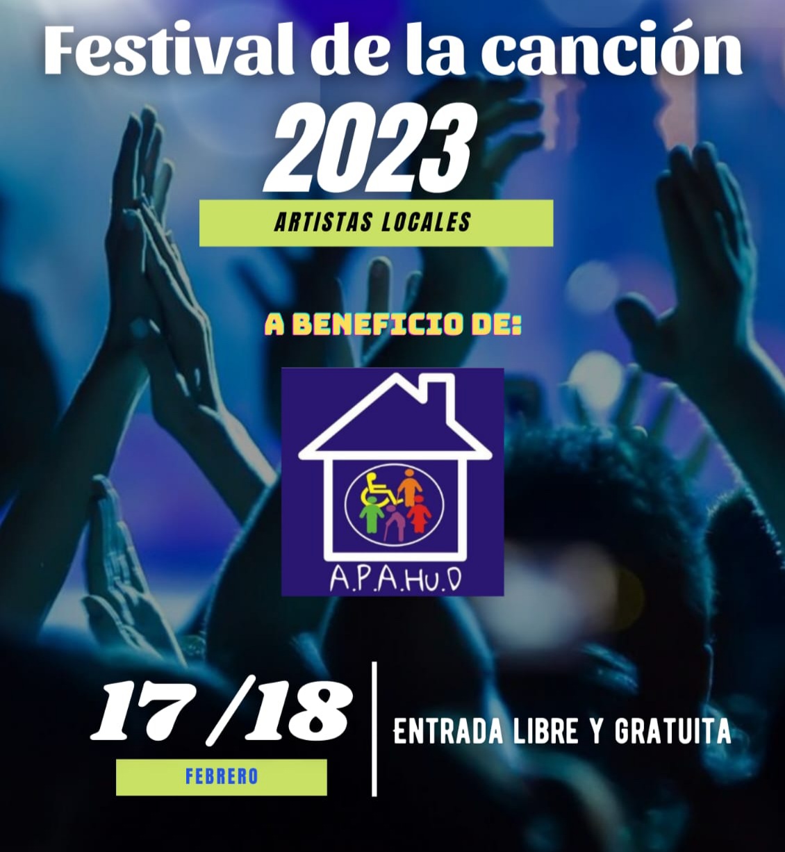 EL FESTIVAL DE LA CANCI&Oacute;N DE APAHUD SE REALIZAR&Aacute; EN EL PASEO DEL RIEL