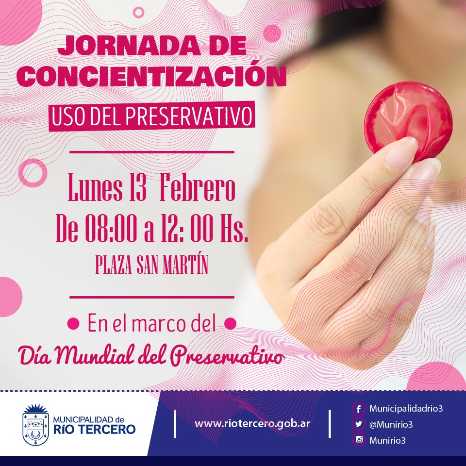 EL LUNES 13 SE REALIZAR&Aacute; UNA JORNADA DE CONCIENTIZACI&Oacute;N SOBRE EL USO DEL PRESERVATIVO