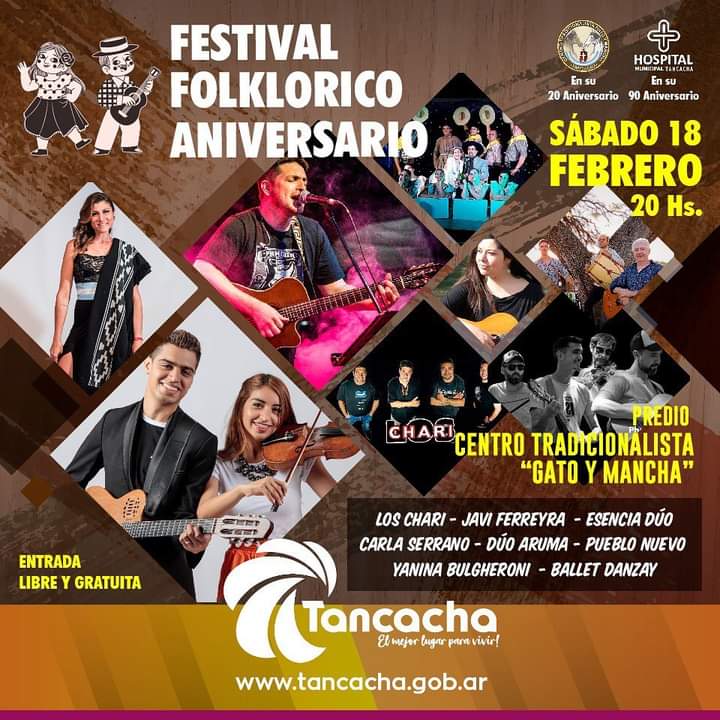 SE REALIZA MA&Ntilde;ANA EN TANCACHA EL FESTIVAL FOLCL&Oacute;RICO ANIVERSARIO