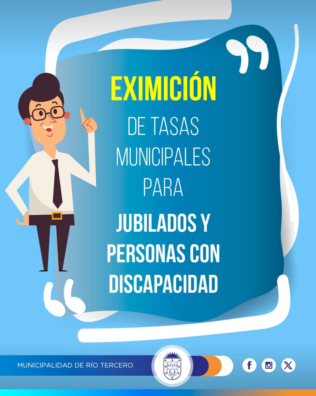 EXIMICI&Oacute;N DE TASAS MUNICIPALES A JUBILADOS Y PERSONAS CON DISCAPACIDAD