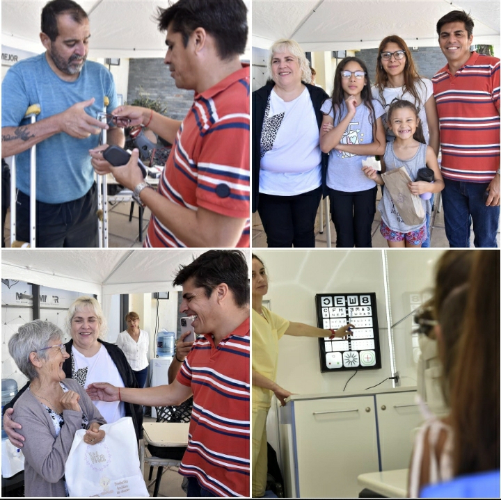 Embalse: la municipalidad desarroll&oacute; un programa con examen de vista y entrega de anteojos gratis