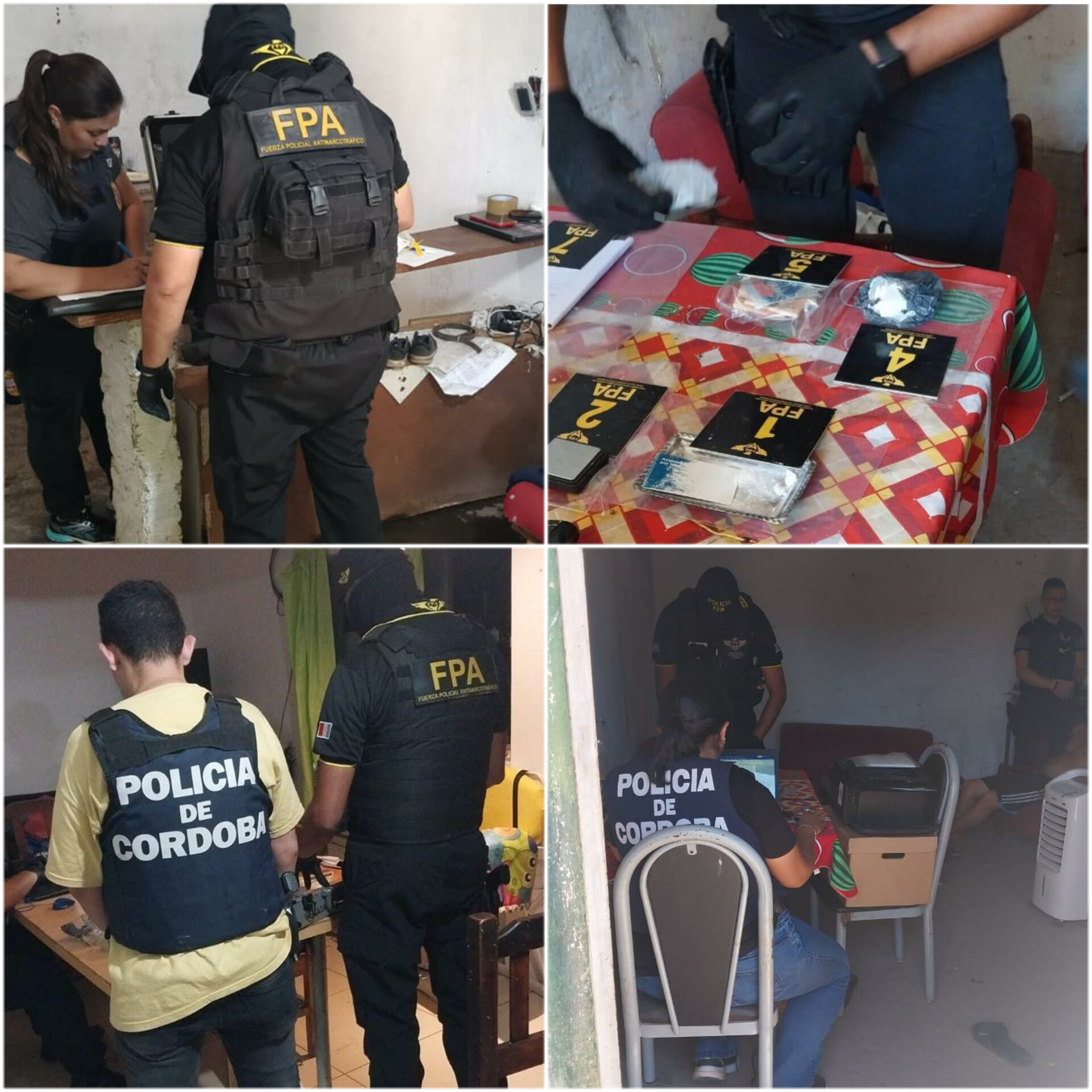 PARTE POLICIAL: ALLANAMIENTO, APREHENSI&Oacute;N, SECUESTRO DE ESTUPEFACIENTES, VEH&Iacute;CULO Y ARMAS DE FUEGO