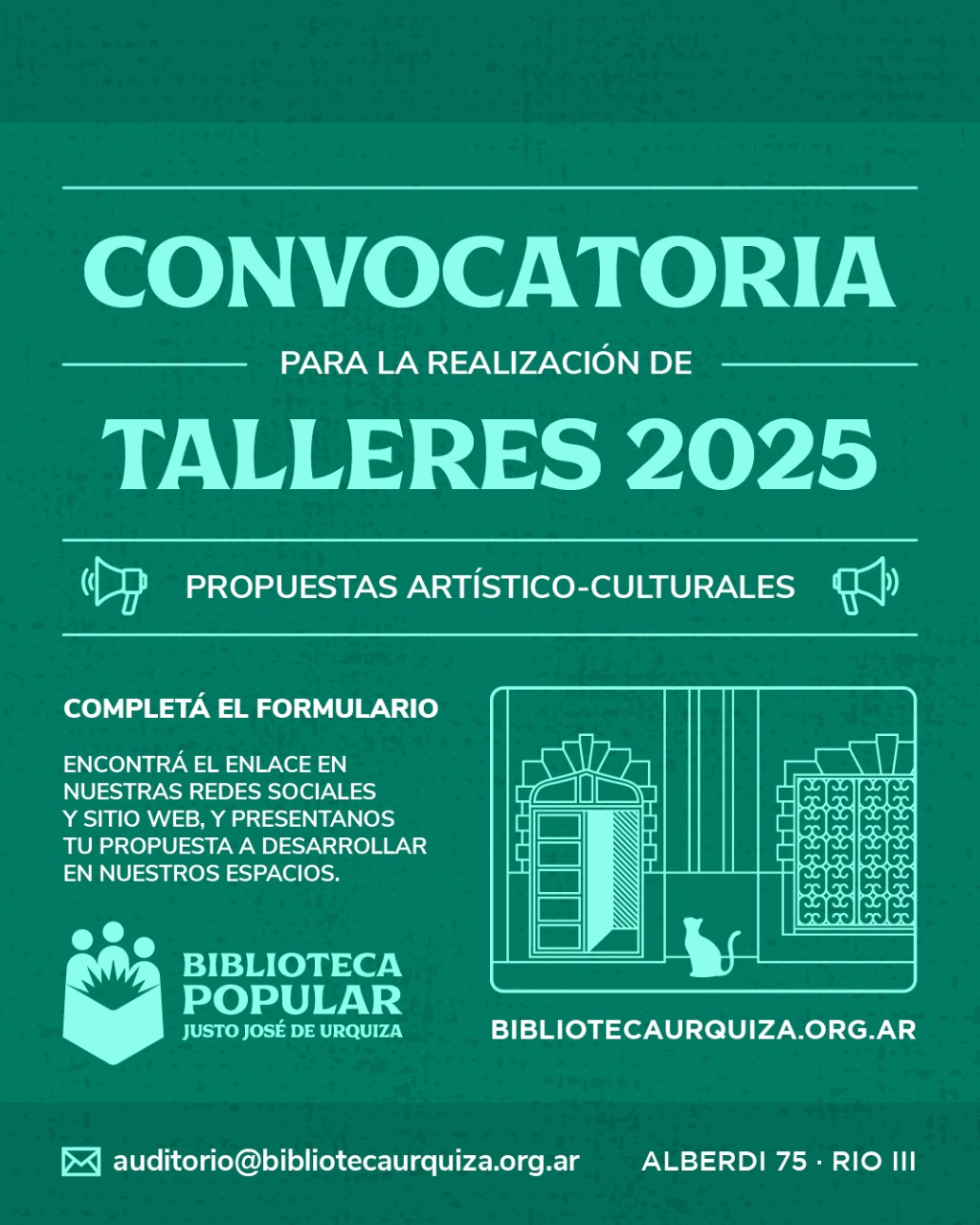La Biblioteca Urquiza invita a la comunidad a participar en talleres y eventos para 2025