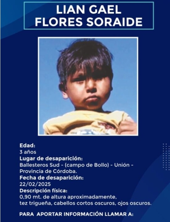  Caso Lian: La Provincia y la Nación dispusieron una recompensa de $20 millones