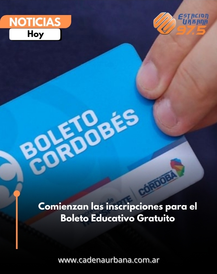 Comienzan las inscripciones para el Boleto Educativo Gratuito