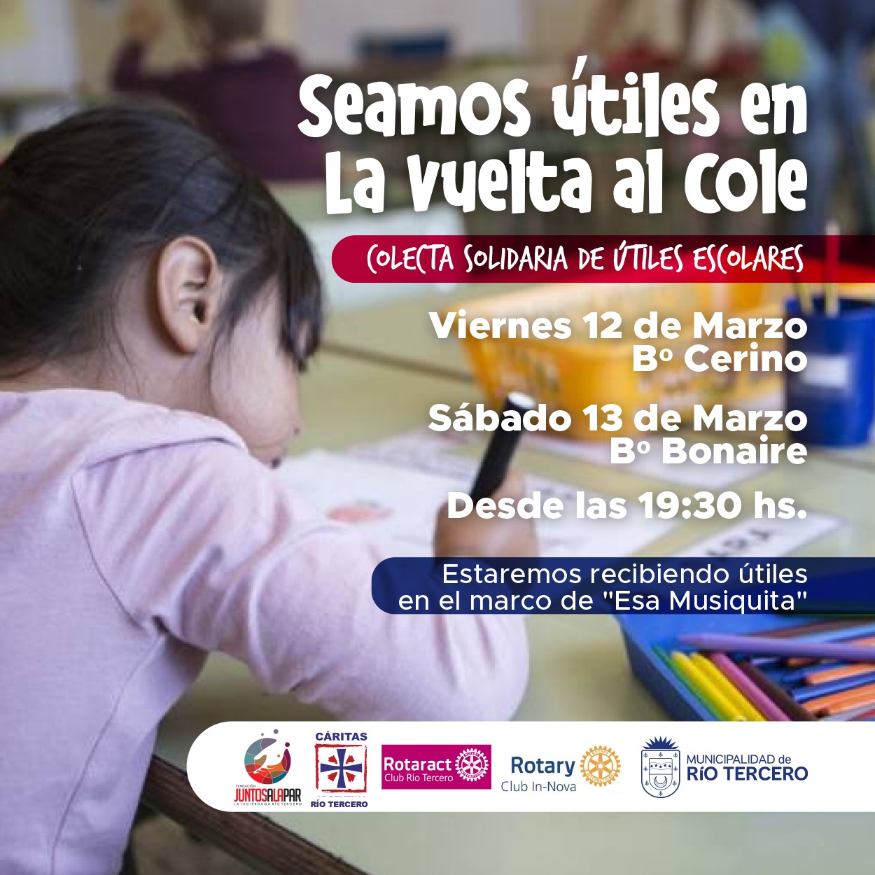 ESA MUSIQUITA LLEGA A BARRIO CERINO Y BONAIRE ESTE VIERNES Y S&Aacute;BADO