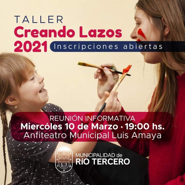Se encuentran abiertas las inscripciones al Taller Creando Lazos 2021