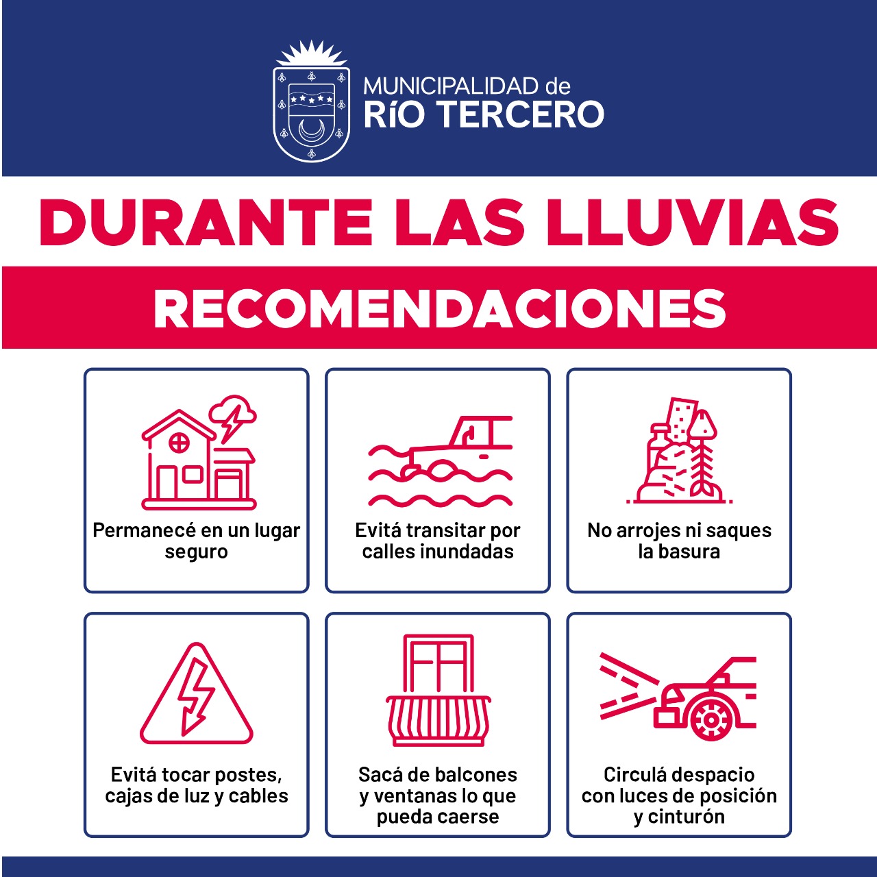 ALERTA DE TORMENTAS FUERTES CON LLUVIAS INTENSAS.