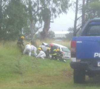 TRASLADARON A 2 PERSONAS POR EL ACCIDENTE OCURRIDO EN LA AUTOV&Iacute;A CAMINO A ALMAFUERTE 