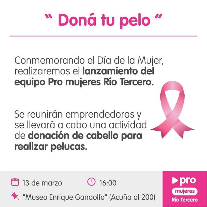 EL PRO MUJERES ORGANIZA EL EVENTO *DON&Aacute; TU PELO*