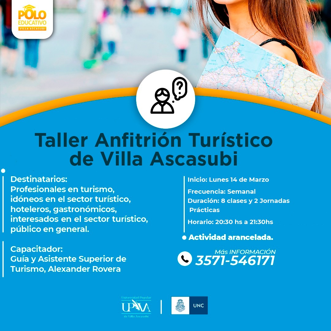 SE DICTA EN VILLA ASCASUBI UN TALLER DE  ANFITRI&Oacute;N TUR&Iacute;STICO
