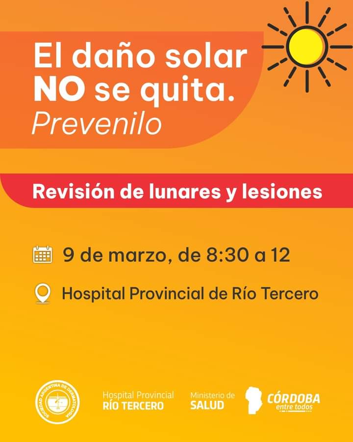 ESTE JUEVES JORNADA DE REVISI&Oacute;N DE LUNARES Y LESIONES DE LA PIEL EN EL HOSPITAL