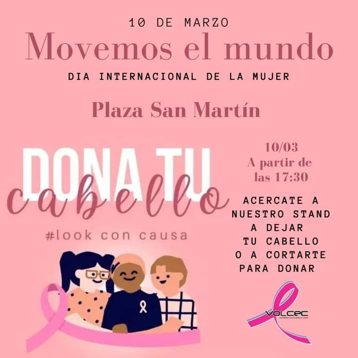 VOLCEC ESTAR&Aacute; HOY EN PLAZA SAN MART&Iacute;N RECOLECTANDO CABELLO 