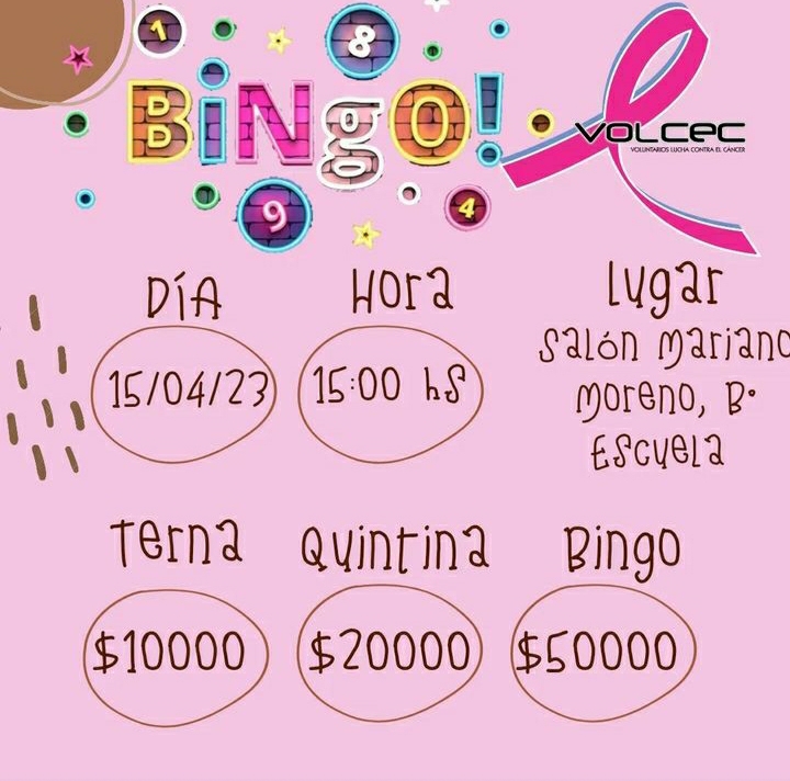 YA EST&Aacute;N A LA VENTA LOS CARTONES PARA EL GRAN BINGO DE VOLCEC