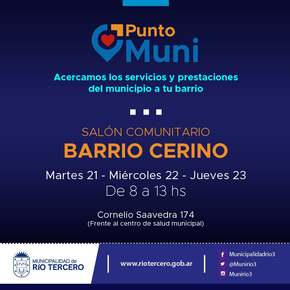 PUNTO MUNI: LA GENTE SE LLEVA EL PROBLEMA RESUELTO O LAS DUDAS DESPEJADAS