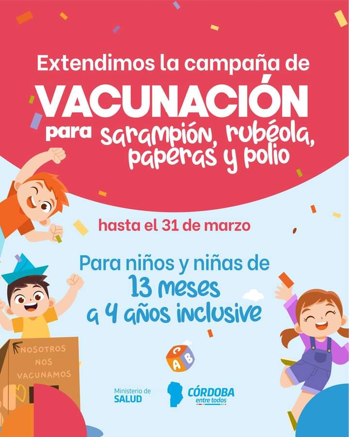 HASTA EL VIERNES PODR&Aacute;N VACUNARSE LOS NI&Ntilde;OS CON TRIPLE VIRAL Y CONTRA LA POLIO