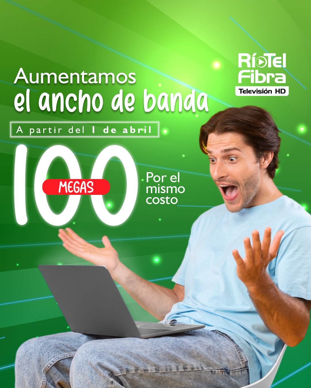 A PARTIR DE ABRIL LA COOPERATIVA AUMENTA EL ANCHO DE BANDA PARA SUS ASOCIADOS POR EL MISMO PRECIO