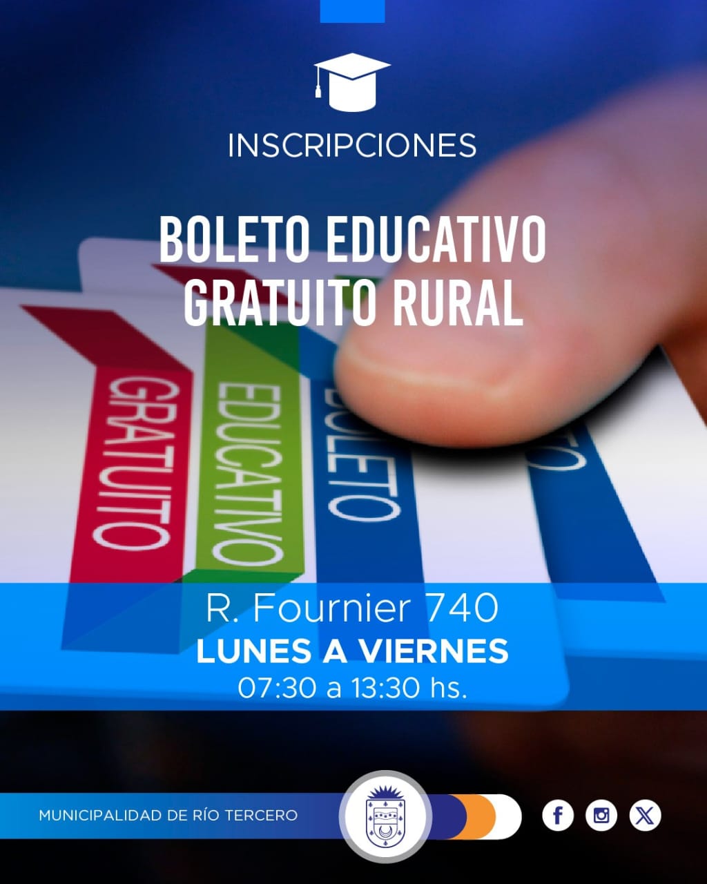 Inscripciones para el boleto educativo gratuito rural 