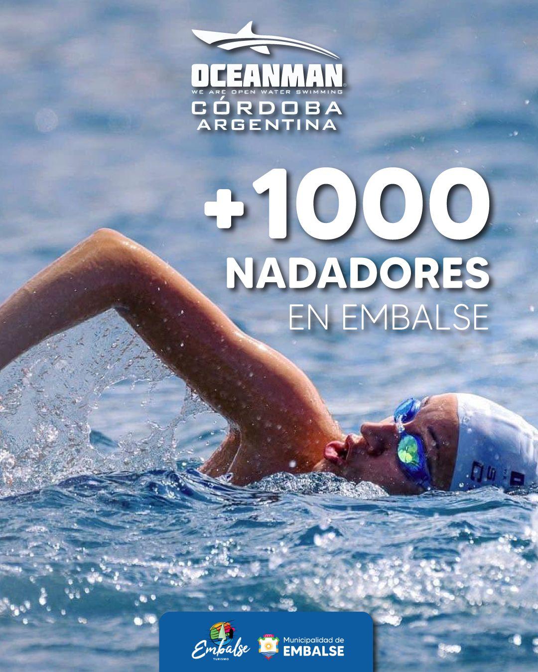 Oceanman llega a Embalse con más de 1200 nadadores de todo el mundo