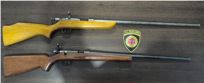 Parte policial: Allanamiento positivo y secuestro de armas por violencia familiar