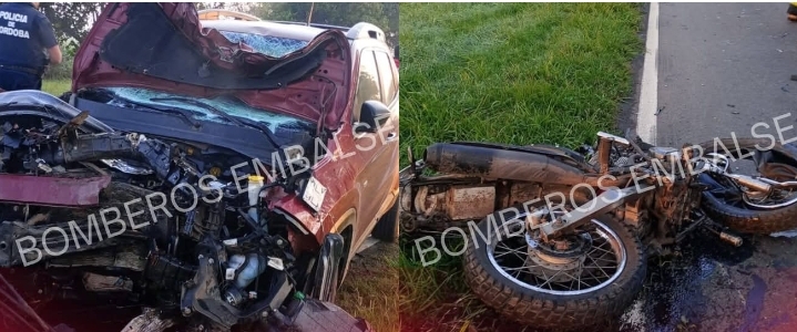 Choque en la ruta Embalse-Almafuerte: Falleció una mujer