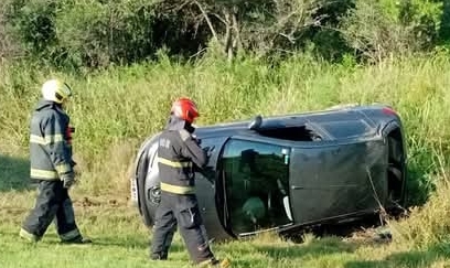 Accidente en el camino a Corralito: el conductor fue derivado al hospital sin lesiones graves