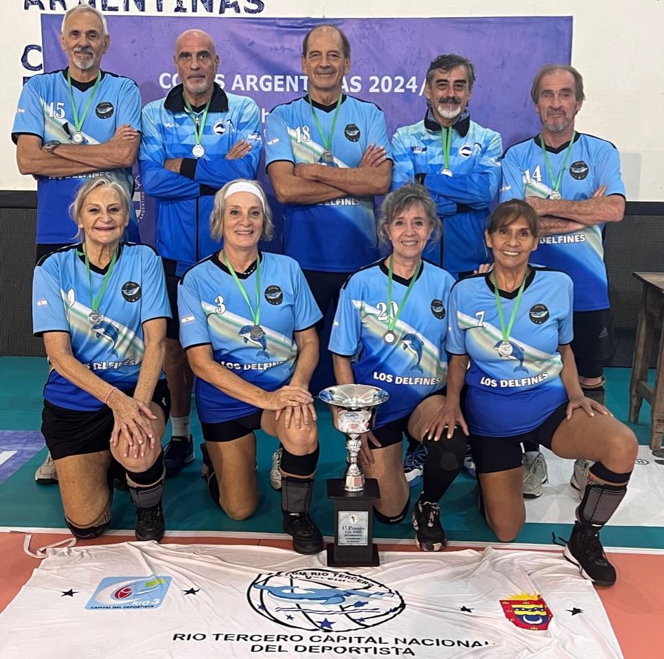 Los Delfines +60 campeones del Torneo Sudamericano de Newcom